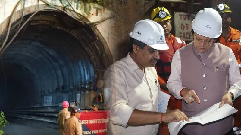 चमोली टनल हादसा: CM धामी ने लिया घटनास्थल का जायजा, हादसे में 7 लोगों की मौत