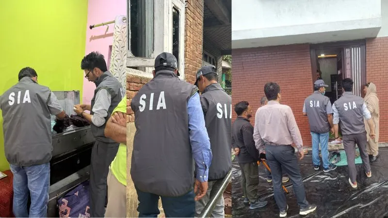 जम्मू और कश्मीर में कौल हत्याकांड में छापेमारी करती SIA