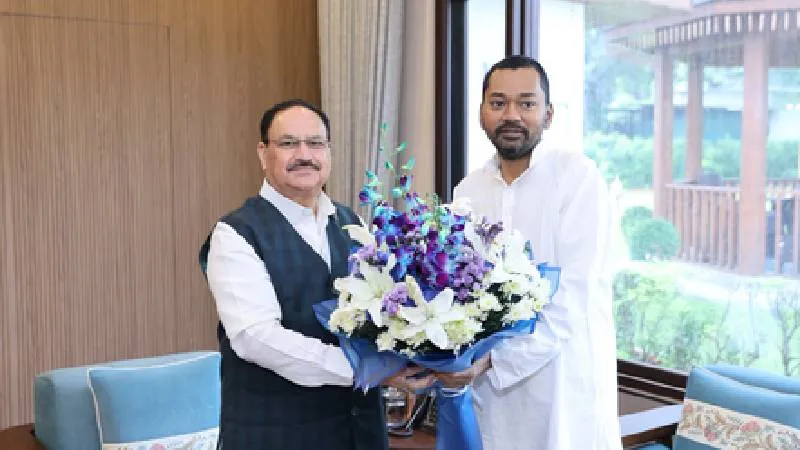 Delhi : जेपी नड्डा से मिले बिहार के स्वास्थ्य मंत्री निशांत कुमार, स्वास्थ्य सेवाओं के विस्तार पर चर्चा