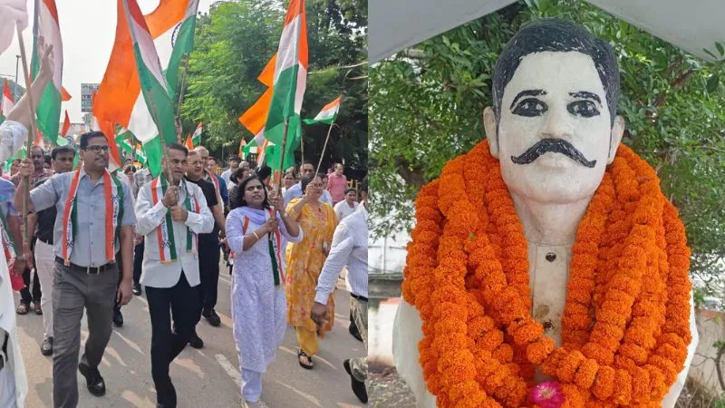 जहां ठाकुर रोशन सिंह ने दी शहादत, उसी जगह के नामकरण की मांग पर नौवें दिन भी धरना जारी