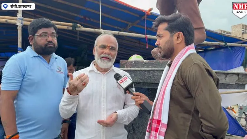रांची प्रोटेस्ट में जुनैद भाई की बिरयानी नहीं, माता रानी का भोग मिल रहा Ground Report | NMF News