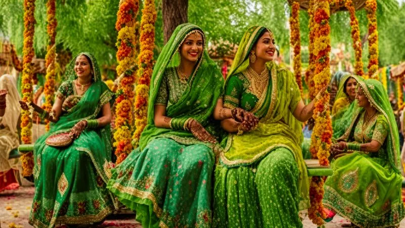 हरियाली तीज 2026: पहली बार व्रत करने वाली महिलाएं जानें पूजा विधि, क्यों है झूला झूलने की परंपरा?
