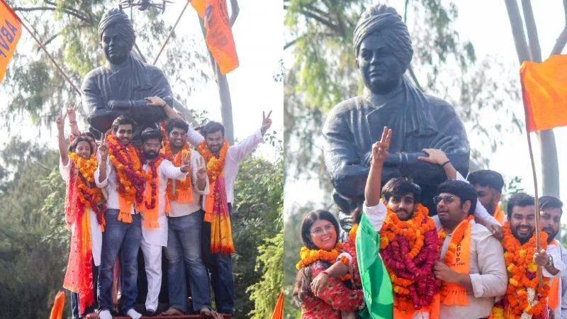 DUSU Election Result 2026: ABVP ने 4 में से 3 सीटों पर दर्ज की जीत, जानें कौन-कौन बना विजेता