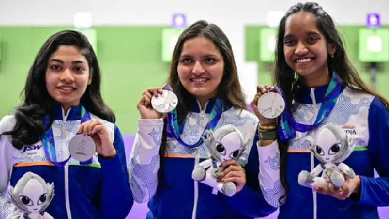 Asian Games 2026: भारत ने खोला मेडल का खाता, 10 मीटर एयर राइफल टीम इवेंट में जीता सिल्वर, राष्ट्रपति समेत कई नेताओं ने दी बधाई