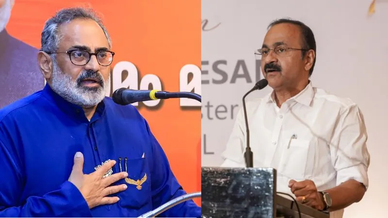 'राहुल गांधी धोखेबाज हैं, शब्द को वापस नहीं लूंगा...', केरल में CM वीडी सतीशन और चंद्रशेखर में सियासी संग्राम, जुबानी जंग तेज़