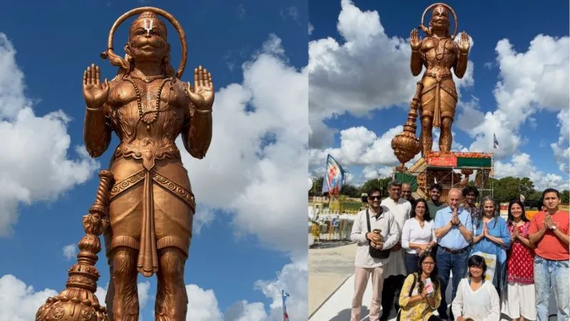 अनुपम खेर ने श्री अष्टलक्ष्मी मंदिर जाकर की पूजा, 90 फीट ऊंची हनुमान प्रतिमा देख हुए भावुक