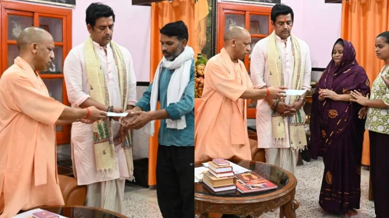 CM योगी ने 2 पीड़ित परिवारों से की मुलाकात, मुख्यमंत्री विवेकाधीन कोष से दो-दो लाख रुपये की आर्थिक सहायता उपलब्ध कराई