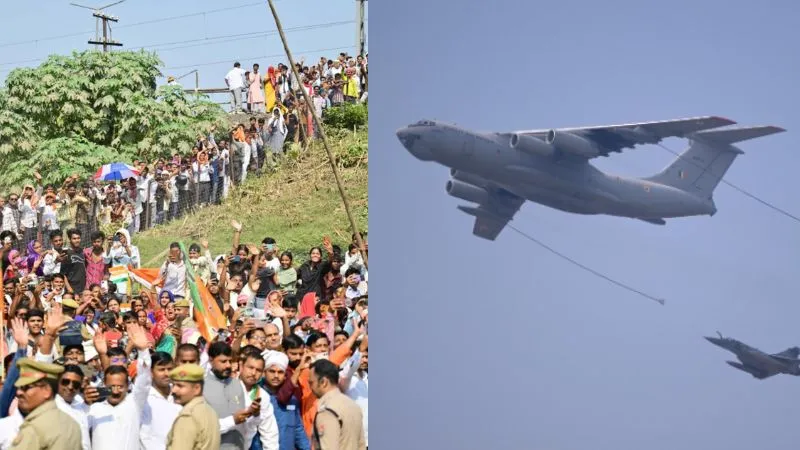 ‘विंग्स ओवर गंगा’ के आखिरी दिन वाराणसी में उमड़े लोग, घाटों से लेकर मकानों की छतों तक दिखी दर्शकों की भीड़