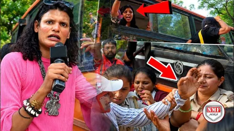 कांग्रेसियों ने महिला पुलिस पर उठाया थप्पड़, फिर बीच सड़क पर ऐसे तोड़ी अकड़, भागते फिरे कांग्रेसी !