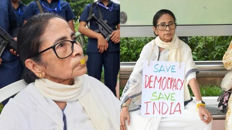 ममता बनर्जी ने दिल्ली पुलिस पर लगाया 'अपहरण' का आरोप, TMC सांसदों के साथ थाने में डाला डेरा, Video