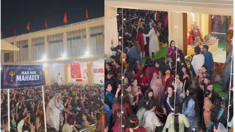 मुस्लिम देश पाकिस्तान में नवरात्रि की धूम... रंग-बिरंगी रोशनी से सजा मंदिर, मां दुर्गा की भक्ति में सराबोर दिखे भक्त