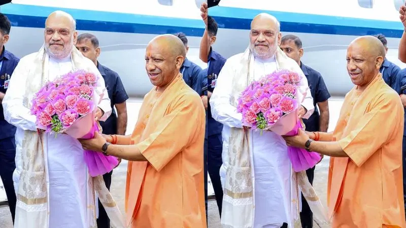 अमित शाह का लखनऊ दौरा, स्वागत के लिए एयरपोर्ट पहुंचे CM योगी; भाजपा प्रदेश कार्यसमिति की बैठक का किया शुभारंभ