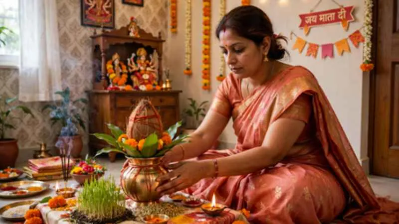 Navratri 2026: कलश स्थापना कैसे करें? जानें सामग्री, विधि और जौ बोने का महत्व