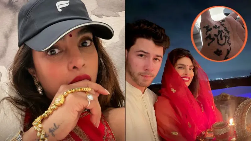 करवा चौथ पर प्रियंका चोपड़ा ने विदेश में भी निभाई रस्म, हाथों पर सजाई निक के नाम की मेहंदी