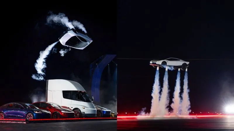 हवा में उड़ी एलन मस्क की Tesla Roadster, पलटी मारकर पहियों पर हुई लैंड; 1 सेकंड में पकड़ेगी 96 की स्पीड; जानें इसकी खूबियां