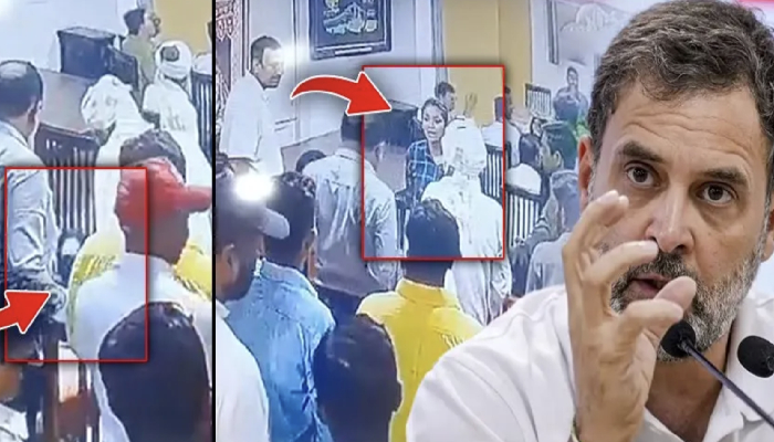 Congress के कार्यक्रम में दलित महिला  की खींची कुर्सी ,फिर हुआ बहुत बवाल