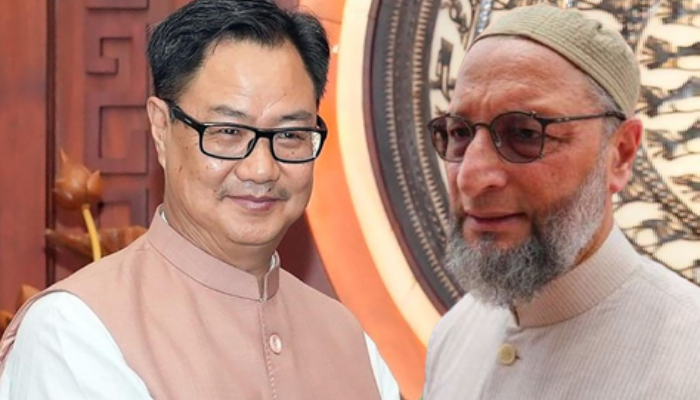 'पाकिस्तान की तो पोल ही खोल दी...', असदुद्दीन ओवैसी के मुरीद हुए किरेन रिजिजू, दिल खोलकर की तारीफ