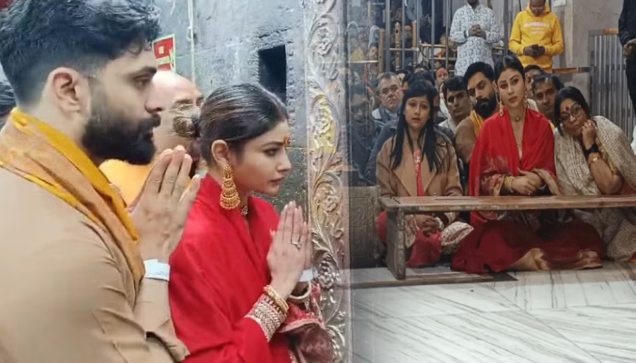 अभिनेत्री मोनी रॉय ने पति संग किया उज्जैन महाकाल दर्शन, भस्म आरती में हुईं शामिल