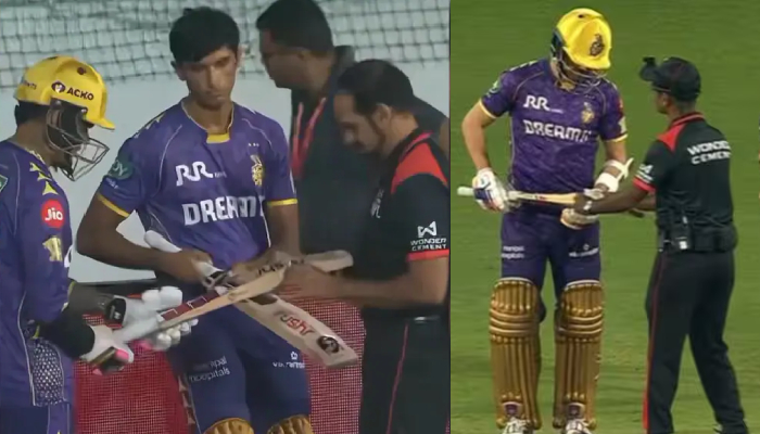 IPL 2025: बैट चेक में फेल हुए सुनील नारायण और एनरिक नॉर्खिया के बल्ले, होगा बड़ा एक्शन?