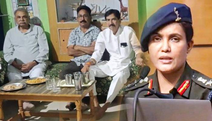 कर्नल सोफिया कुरैशी के घर पहुंचे BJP नेता, मंत्री के विवादित बयान के बाद डैमेज कंट्रोल की कोशिश, बताया देश की बेटी