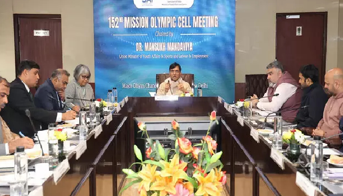 केंद्रीय मंत्री डॉ. मनसुख मांडविया ने LA ओलंपिक 2028 की की तैयारियों को लेकर की अहम बैठक