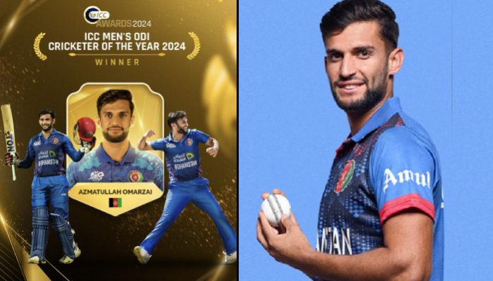अजमतुल्लाह उमरजई ने रचा इतिहास ,पहली बार जीता आईसीसी पुरुष वनडे क्रिकेटर ऑफ द ईयर का अवार्ड