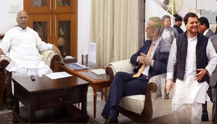 Rahul के America जाने से पहले खड़गे से क्यों मिले अमेरिकी राजदूत