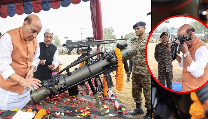 दुश्मनों को भारत का सबसे बड़ा संदेश, शस्त्रों का पूजन कर रक्षा मंत्री ने चेताया