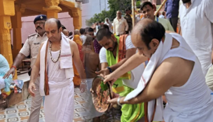 गया पहुंचे BJP नेता सुधांशु त्रिवेदी, पूर्वजों का किया पिंडदान