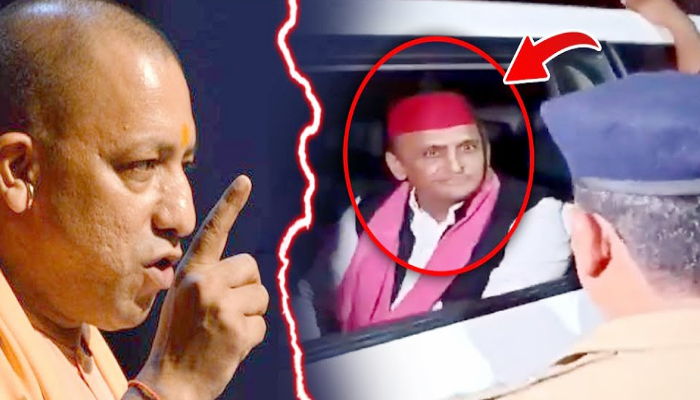 Police ने JPNIC जाने से रोका तो भड़क गये Akhilesh, पुलिस वाले को ही दे दी धमकी !