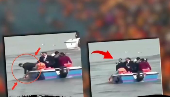 SPG जवानों ने ड्यूटी के दौरान किया संगम के जल का आचमन, वीडियो हो रहा है जमकर वायरल