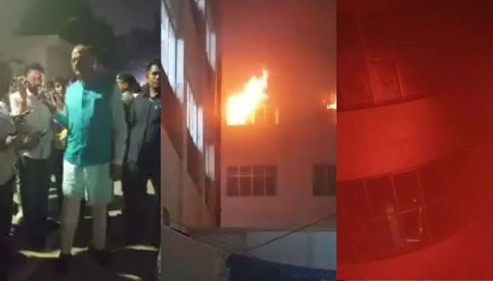 लखनऊ: लोकबंधु अस्पताल में भीषण आग लगने से मचा हड़कंप, मौके पर पहुंचे डिप्टी CM ब्रजेश पाठक