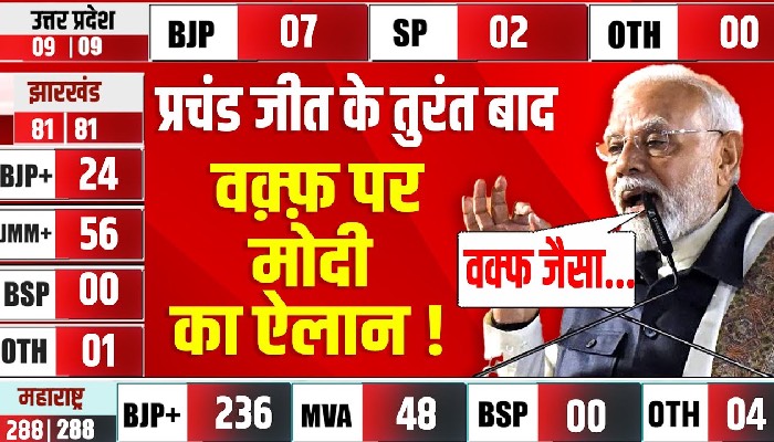 प्रचंड जीत के तुरंत बाद वक़्फ़ पर पीएम मोदी का ऐलान !