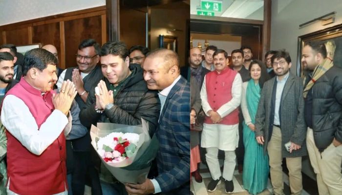 मध्य प्रदेश के मुख्यमंत्री डॉ मोहन यादव का लंदन पहुंचने पर प्रवासी भारतीयों ने किया स्वागत