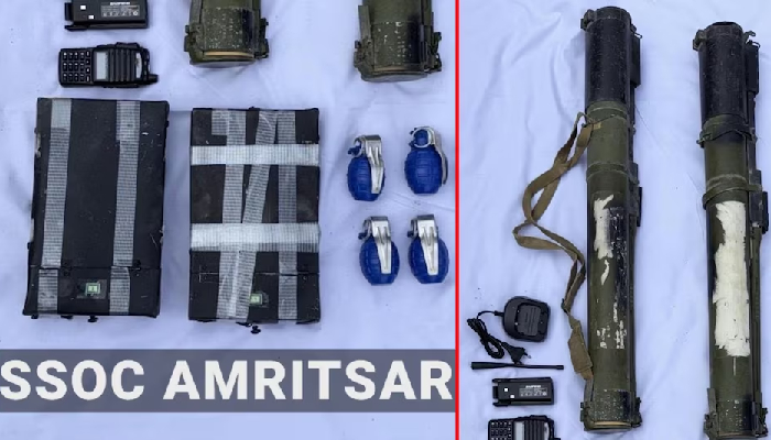 अमृतसर से 2 रॉकेट, 5 ग्रेनेड्स और वायरलेस कम्युनिकेशन सेट बरामद... पंजाब पुलिस ने पाकिस्तान की आतंकी साजिश को किया नाकाम