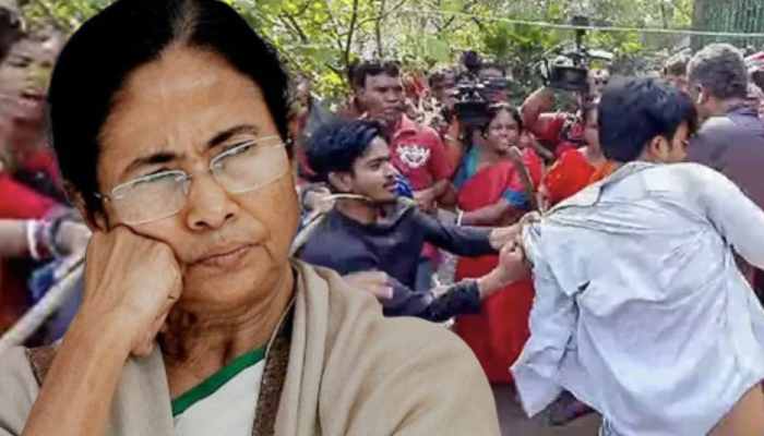 Sandeshkhali की महिलाओं ने TMC नेताओं को दौड़ा दौड़ाकर पीटा, फंसी ममता!। Kadak baat।