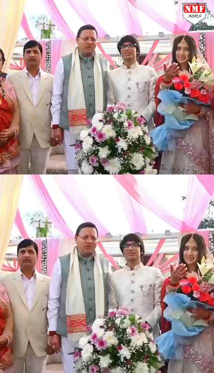 यूट्यूबर सौरभ जोशी के रिसेप्शन में पहुंचे सीएम पुष्कर सिंह धामी