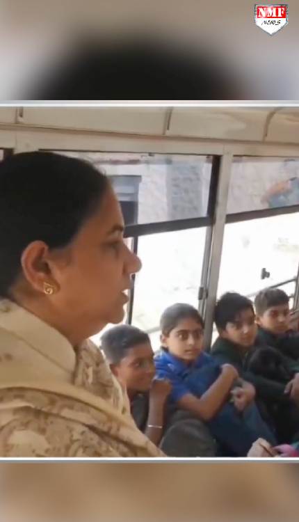 बाड़मेर में स्कूल बसों में ठूंसकर भरे बच्चों को देख भड़की महिला जज