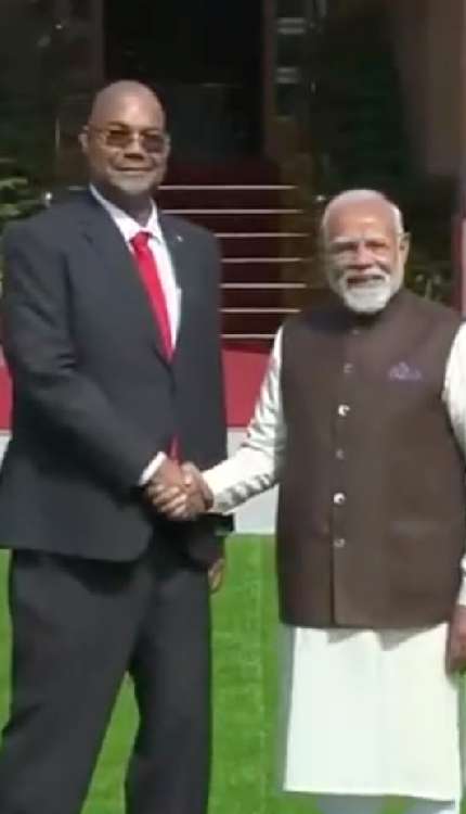 हैदराबाद हाउस में मोदी-सेशेल्स राष्ट्रपति की अहम मुलाकात