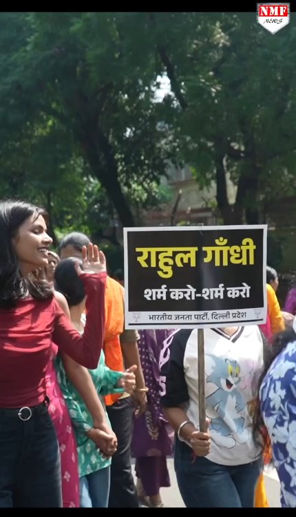 'चुल्लू भर पानी में डूब', राहुल गांधी पर भड़की महिला !