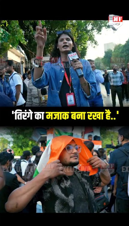 तिरंगे को सर पर ओढ़े हुए लड़के को पत्रकार ने क्या समझाया ?