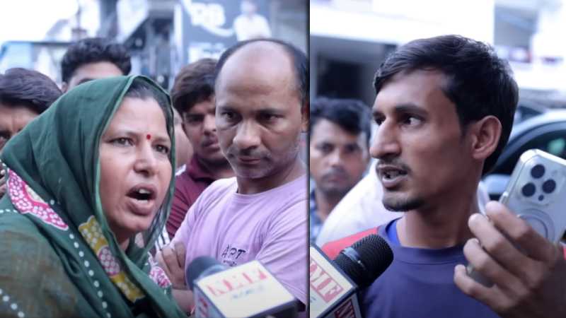 अजीब बात है ! पत्नी को जलाने का आरोप झेल रहे विपिन के लिए पत्रकार से भिड़ गई महिला!