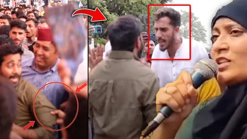 बुर्के वाली ने नेपाल बनाने की दी धमकी, पत्रकार ने खोला राज तो मारपीट करने लगे!