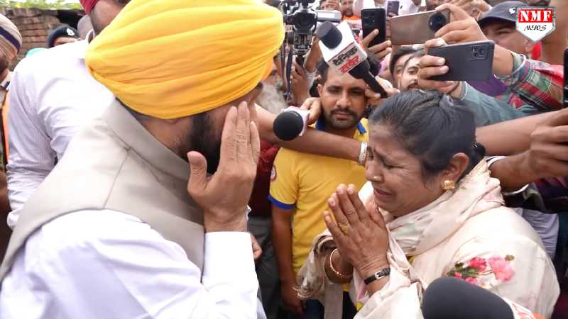 Punjab : फफक-फफककर रोई बुजुर्ग महिला तो CM Mann की आंखों में भी आ गए आंसू!