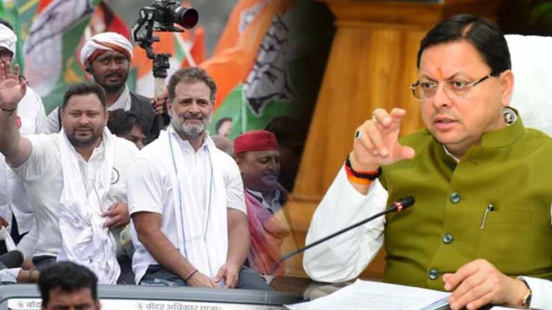 Bihar चुनाव में Dhami समेत BJP के बड़े-बड़े चेहरों ने पलटा पूरा खेल! Rahul-Tejashwi के छूटे पसीने!