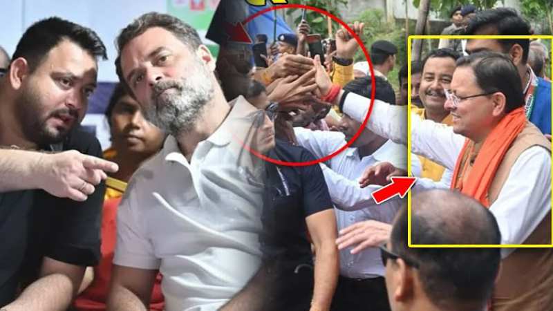 मुगल-पप्पू-गप्पू कहकर CM Dhami ने बिहार में तूफ़ान ला दिया ! Rahul-Tejashwi के पसीने छूटे!