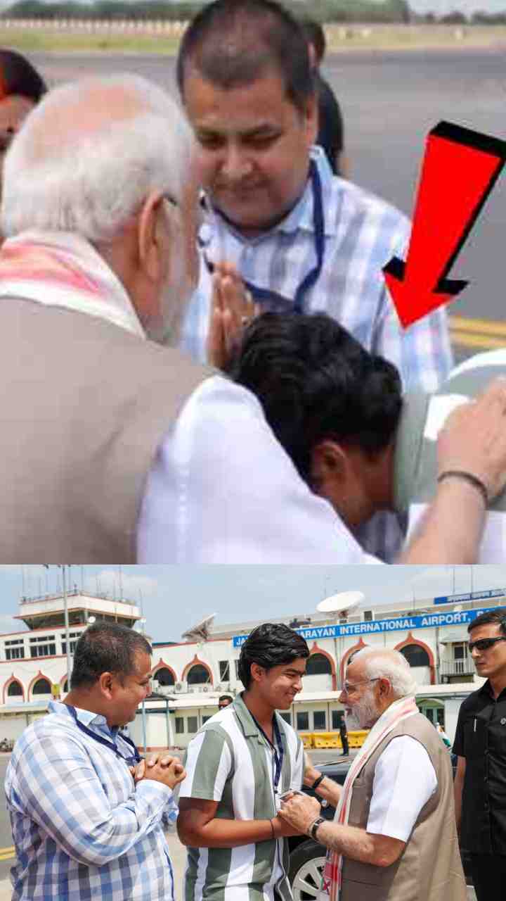 पटना एयरपोर्ट पर वैभव सूर्यवंशी से मिले पीएम मोदी