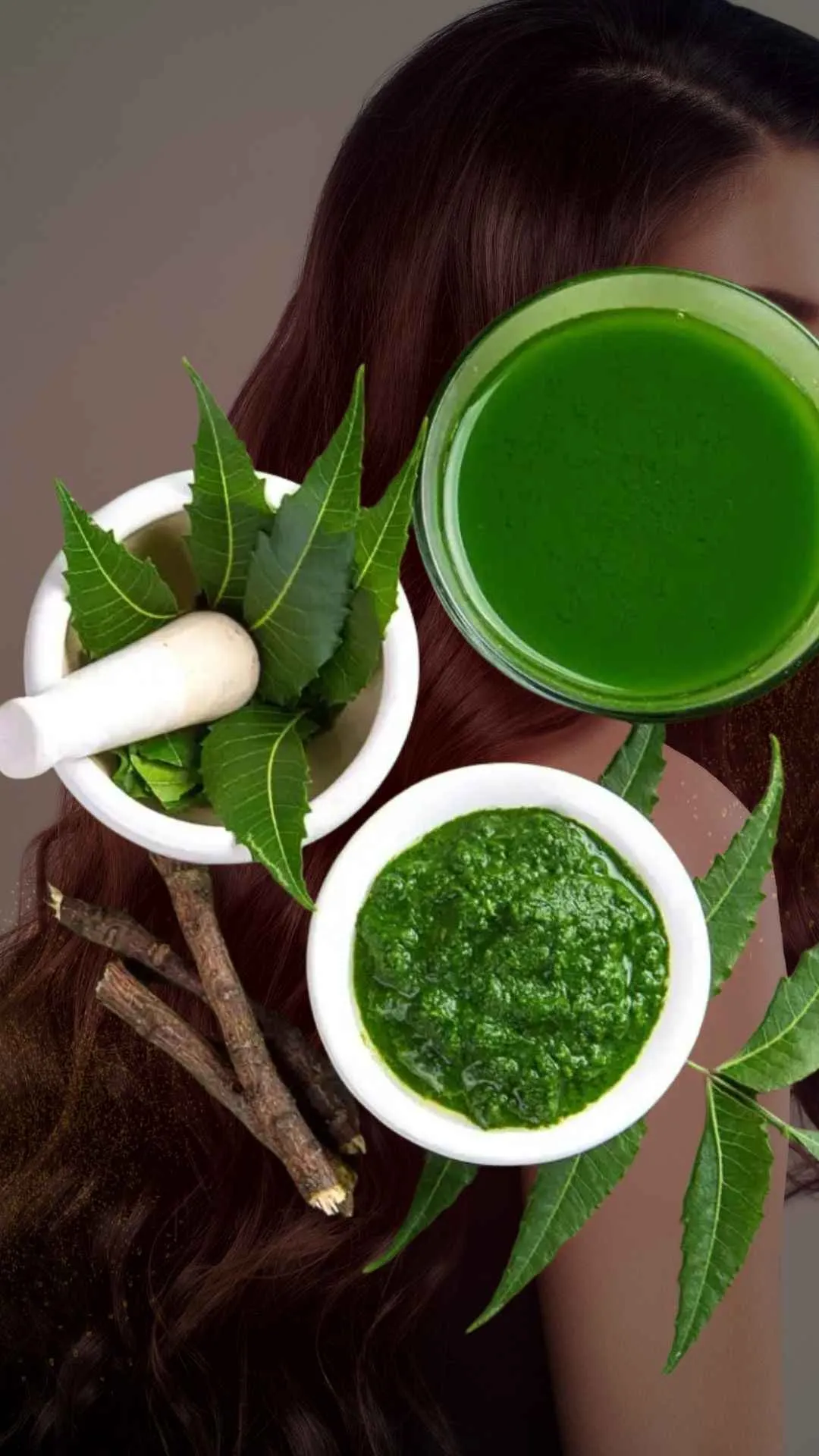 नीम-तुलसी का जादू : घने, मजबूत बालों के लिए परफेक्ट हेयर मास्क