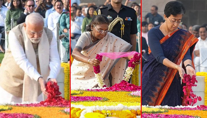 महात्मा गांधी की जयंती पर राष्ट्रपति मुर्मू, PM मोदी समेत देश के गणमान्यों ने दी बापू को श्रद्धांजलि
